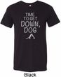 Yoga Get Down Dog Mens Tri Blend Crewneck Shirt