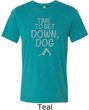 Yoga Get Down Dog Mens Tri Blend Crewneck Shirt