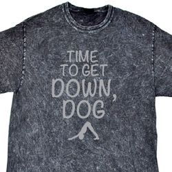 Yoga Get Down Dog Mineral Tie Dye Shirt