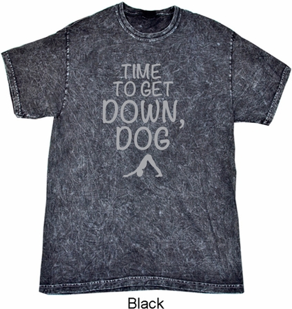 Yoga Get Down Dog Mineral Tie Dye Shirt