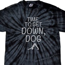 Yoga Get Down Dog Spider Tie Dye Shirt