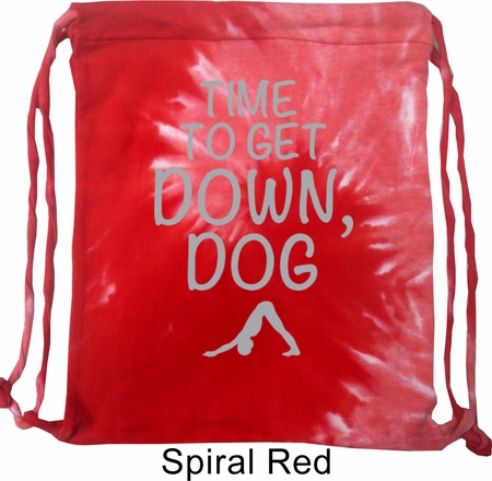 Yoga Get Down Dog Tie Dye Bag