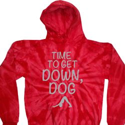 Yoga Get Down Dog Tie Dye Hoodie