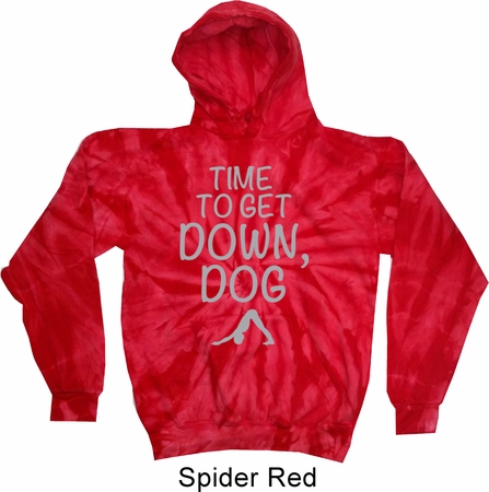 Yoga Get Down Dog Tie Dye Hoodie