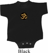 Yoga Gold AUM Patch Baby Onesie