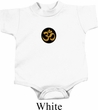 Yoga Gold AUM Patch Baby Onesie