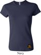Yoga Gold AUM Patch Bottom Print Ladies Crewneck Shirt