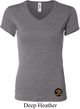 Yoga Gold AUM Patch Bottom Print Ladies V-neck Shirt