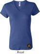 Yoga Gold AUM Patch Bottom Print Ladies V-neck Shirt