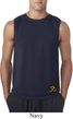 Yoga Gold AUM Patch Bottom Print Mens Sleeveless Shirt