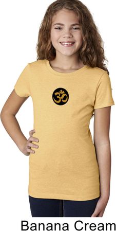 Yoga Gold AUM Patch Girls Shirt