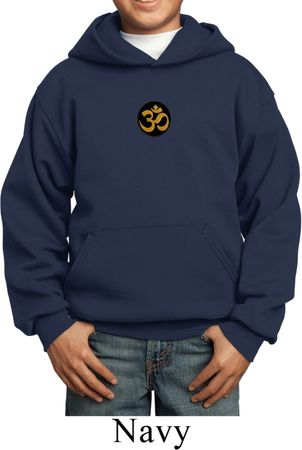 Yoga Gold AUM Patch Kids Hoodie