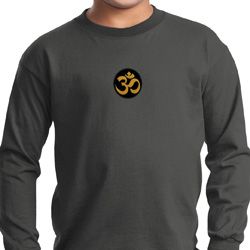 Yoga Gold AUM Patch Kids Long Sleeve Shirt