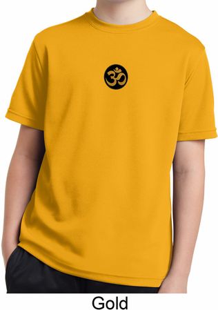 Yoga Gold AUM Patch Kids Moisture Wicking Shirt