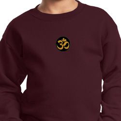 Yoga Gold AUM Patch Kids Sweatshirt