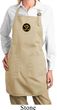 Yoga Gold AUM Patch Ladies Full Length Apron with Pockets