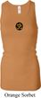 Yoga Gold AUM Patch Ladies Longer Length Racerback Tank Top