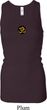 Yoga Gold AUM Patch Ladies Longer Length Racerback Tank Top