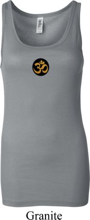 Yoga Gold AUM Patch Ladies Longer Length Tank Top