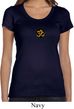Yoga Gold AUM Patch Ladies Scoop Neck Shirt