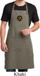 Yoga Gold AUM Patch Mens Full Length Apron with Pockets