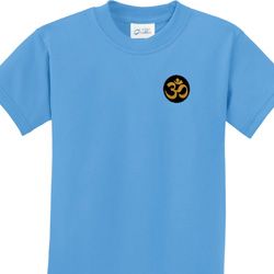 Yoga Gold AUM Patch Pocket Print Kids Shirt