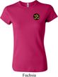 Yoga Gold AUM Patch Pocket Print Ladies Crewneck Shirt