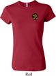 Yoga Gold AUM Patch Pocket Print Ladies Crewneck Shirt