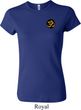 Yoga Gold AUM Patch Pocket Print Ladies Crewneck Shirt