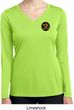 Yoga Gold AUM Patch Pocket Print Ladies Dry Wicking Long Sleeve Shirt