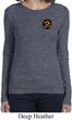 Yoga Gold AUM Patch Pocket Print Ladies Long Sleeve Shirt