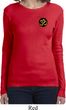 Yoga Gold AUM Patch Pocket Print Ladies Long Sleeve Shirt