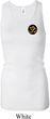 Yoga Gold AUM Patch Pocket Print Ladies Longer Length Racerback Tank