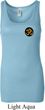 Yoga Gold AUM Patch Pocket Print Ladies Longer Length Tank Top
