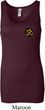 Yoga Gold AUM Patch Pocket Print Ladies Longer Length Tank Top