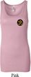 Yoga Gold AUM Patch Pocket Print Ladies Longer Length Tank Top