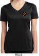 Yoga Gold AUM Patch Pocket Print Ladies Moisture Wicking V-neck Shirt