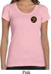Yoga Gold AUM Patch Pocket Print Ladies Scoop Neck Shirt