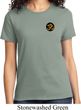 Yoga Gold AUM Patch Pocket Print Ladies Shirt