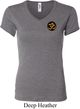Yoga Gold AUM Patch Pocket Print Ladies V-neck Shirt