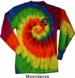 Yoga Gold AUM Patch Pocket Print Long Sleeve Tie Dye Shirt