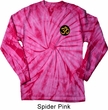 Yoga Gold AUM Patch Pocket Print Long Sleeve Tie Dye Shirt