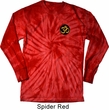 Yoga Gold AUM Patch Pocket Print Long Sleeve Tie Dye Shirt