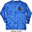 Yoga Gold AUM Patch Pocket Print Long Sleeve Tie Dye Shirt