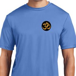 Yoga Gold AUM Patch Pocket Print Mens Moisture Wicking Shirt