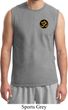 Yoga Gold AUM Patch Pocket Print Mens Muscle Shirt