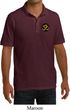 Yoga Gold AUM Patch Pocket Print Mens Pique Polo Shirt