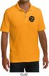 Yoga Gold AUM Patch Pocket Print Mens Pique Polo Shirt