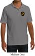 Yoga Gold AUM Patch Pocket Print Mens Pique Polo Shirt