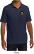Yoga Gold AUM Patch Pocket Print Mens Pique Polo Shirt